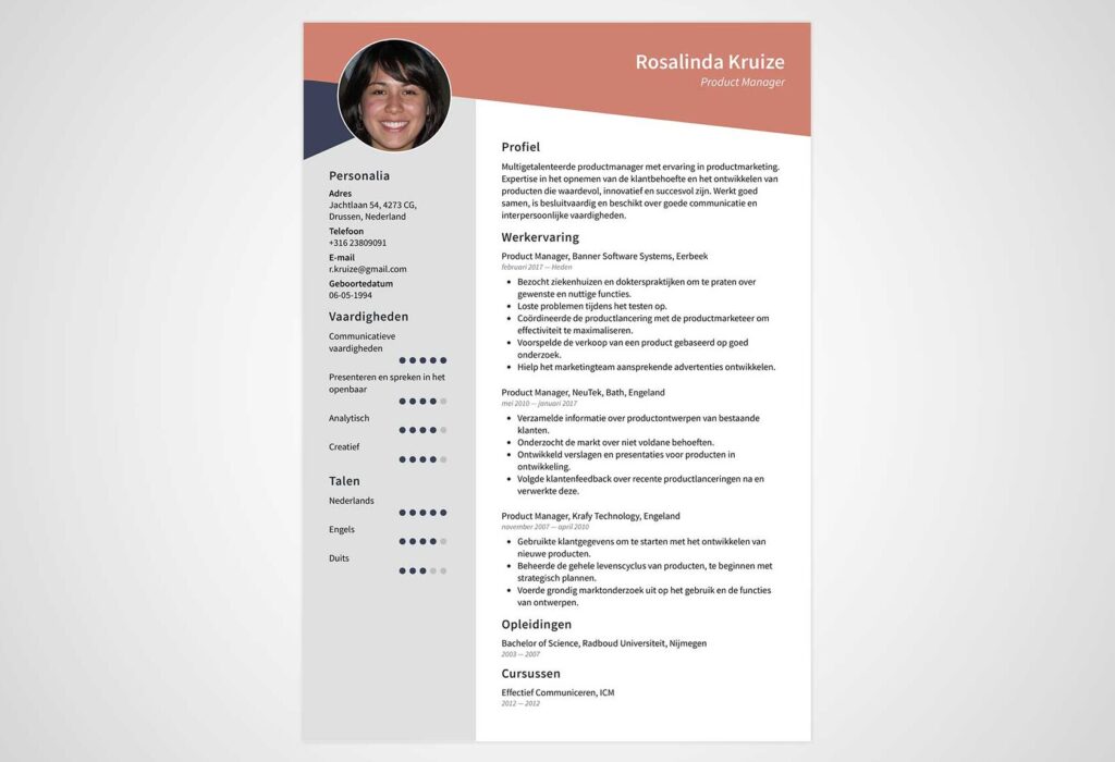 Curriculum vitae voorbeelden voor verschillende beroepen