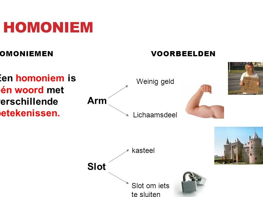Homoniemen voorbeelden en hun betekenissen in het Nederlands